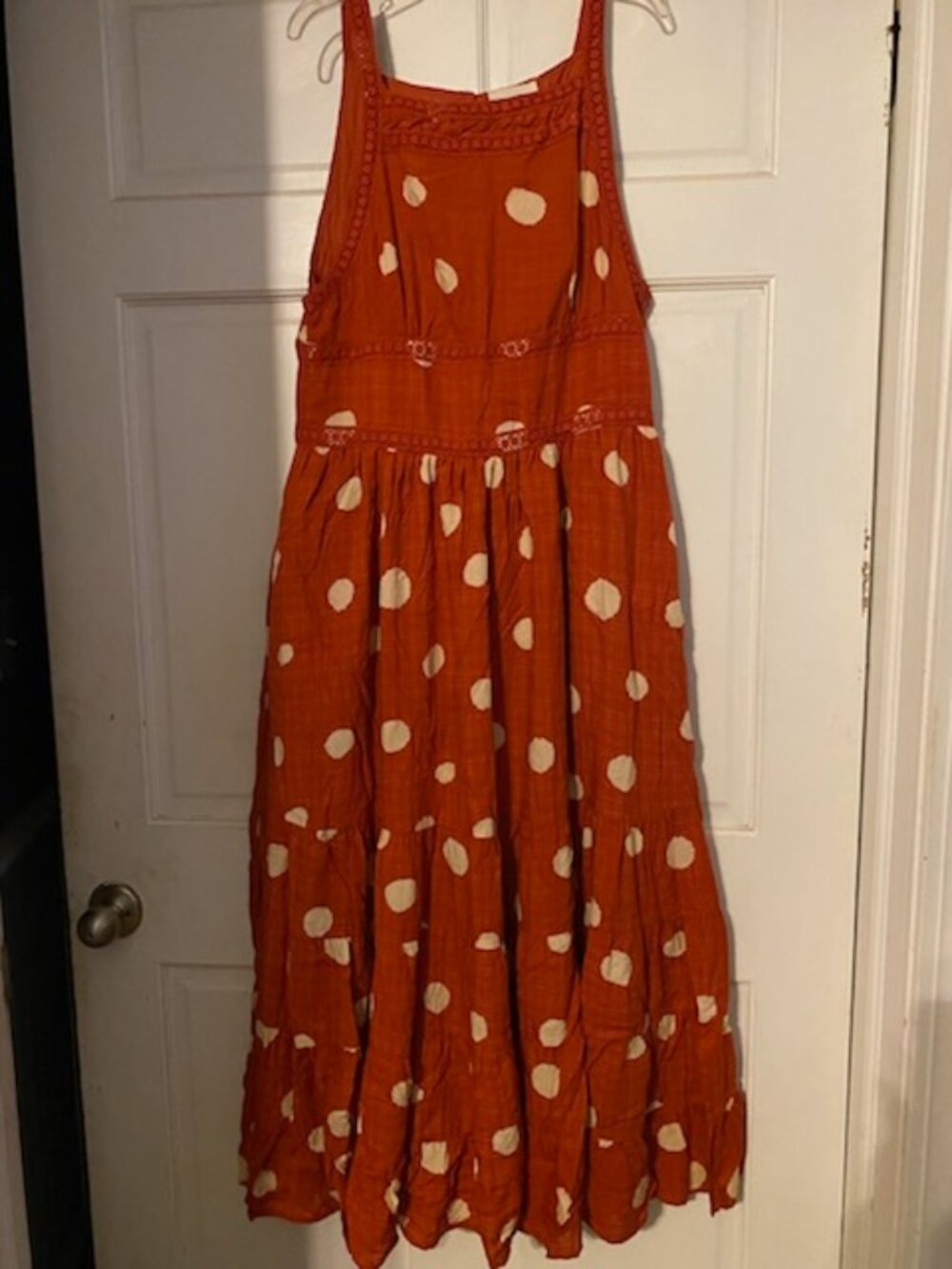 Umgee polka dot dress, size large nwt